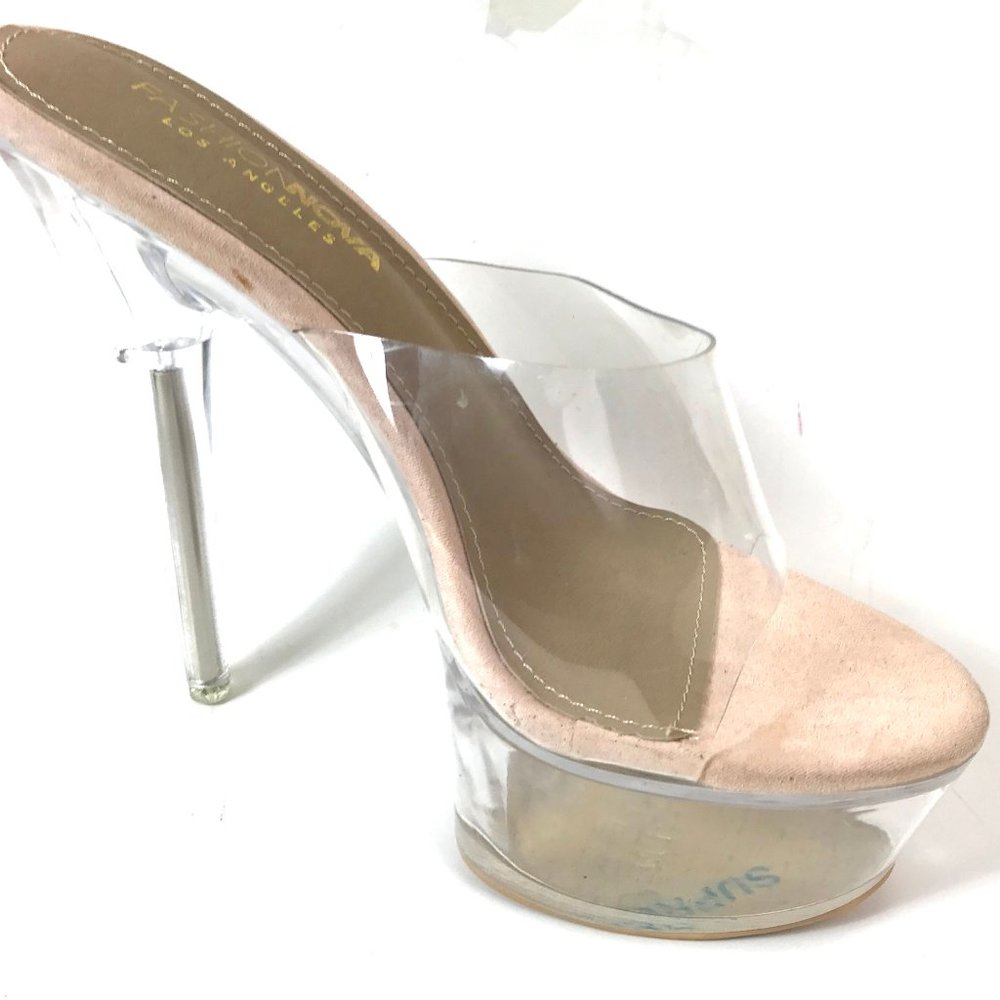 Lucite Stilettos with See Through Vamp